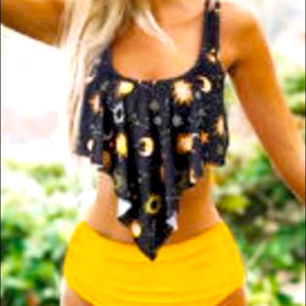 Moon and star tankini set.